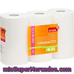 Aliada Rollos De Cocina Blanco Compacto 2 Capas Muy Absorbente Paquete 3 Rollos