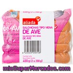 Aliada Salchichas De Ave Tipo Viena Pack 2 Envases 200 G