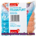 Aliada Salchichas Tipo Frankfurt Pack 4 Envases 160 G