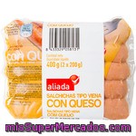 Aliada Salchichas Tipo Viena Con Queso Pack 2 Envases 200 G