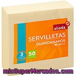 Aliada Servilletas Crema 3 Capas 33x33 Paquete 50 Unidades