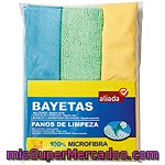 Aliada Set De Bayetas Microfibras Con Una Mutiusos Una De Cristales Y Una Para Muebles Envase 3 Unidades