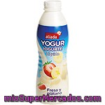 Aliada Yogur Líquido De Fresa Y Plátano Botella 750 Ml