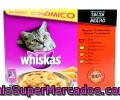 Alimento Completo Para Gatos (buey, Cordero, Pavo Y Pato) Whiskas 12 Bolsas De 100 Gramos