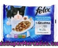 Alimento Completo Para Gatos Félix 4 Sobres De 100 Gramos