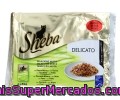 Alimento Completo Para Gatos(gelatina), Carne/pescado Sheba 4 Unidades De 85 Gramos