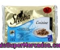 Alimento Completo Para Gatos, Pescado (salsa) Sheba 4 Unidades De 85 Gramos