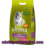 Alimento De Salmón Gato Esterilizado Ultima, Saco 3 Kg