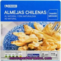 Almeja Chilena Al Natural 15/22 Piezas Eroski, Lata 63 G