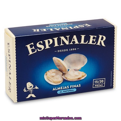 Almeja Fina 15/20 Piezas Espinaler, Lata 125 G