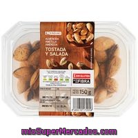 Almendra Con Cáscara Tostada-salada Eroski, Tarrina 150 G