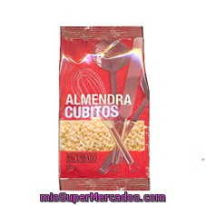 Almendra Cruda Cubitos, Hacendado, Paquete 125 G