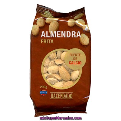 Almendra Frita Pelada, Hacendado, Paquete 200 G