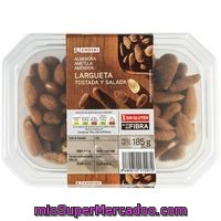 Almendra Largueta Con Piel Tostada-salada Eroski, Bolsa 185 G