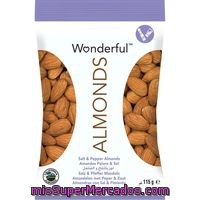 Almendras Sal & Pimienta Wonderful, Bolsa 115 G