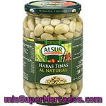 Alsur Habas Cocidas Al Natural Frasco 425 G Neto Escurrido