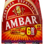 Ambar Cerveza Rubia Nacional Especial Pack 6 Botellas 25 Cl