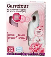 Ambientador Automático Con Difusor + Recambio Suavidad Floral Carrefour 1 Ud.