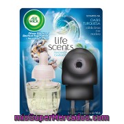 Ambientador Eléctrico Life Scents Oasis Turquesa + Recambio Air Wick 1 Ud.