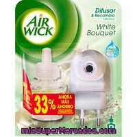 Ambientador Eléctrico Recambio White Bouquet Air Wick 2 Ud.
