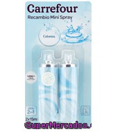 Ambientador Mini Spray Colonia Recambio Carrefour 2 Ud.