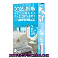 Ambientador Ultraconcentrado Recambio Para Difusor Manual Aroma Ropa Limpia, Bosque Verde, Pack 2 X 15 Cc - 30 Cc