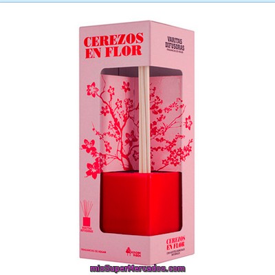 Ambientador Varitas Difusoras Cerezos En Flor (rojo), Bosque Verde, U 40 Cc