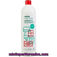 Amoniáco Fuerte Con Detergente Perfumado Eroski, Botella 1 Litr