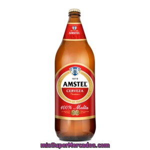 Amstel Cerveza Rubia Nacional Botella 1 L