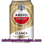 Amstel Cerveza Rubia Nacional Lata 33 Cl