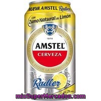 Amstel Radler Cerveza Con Zumo Natural De Limón Lata 33 Cl