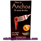 Anchoa Filete Aceite Oliva Virgen, Hacendado, Lata 45 G Escurrido 29 G