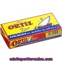 Anchoas En Aceite De Oliva Ortiz, Lata 40 G