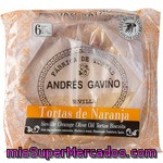 Andres Gaviño Torta De Naranja 6 Unidades Paquete 180 G