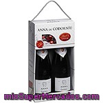 Anna De Codorniu Cava Brut Estuche 2 Botellas 75 Cl Con Regalo De Bombones Lindt Lindor