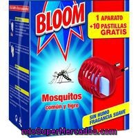 Antimosquitos Eléctrico Bloom, Aparato + 10 Pastillas