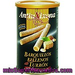 Antiu Xixona Barquillo Relleno De Turrón Bote 200 G