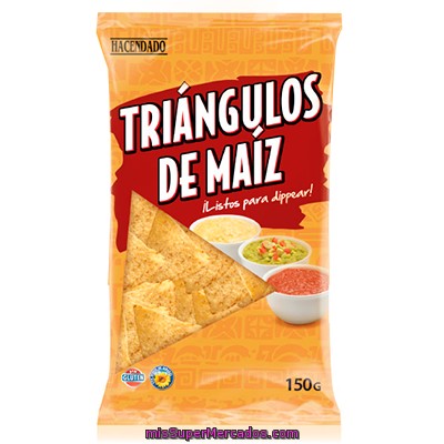 Aperitivo Triangulo Maiz (para Dippear), Hacendado, Paquete 150 G