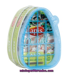 Apis Delight Fiambre De Pavo Bajo Contenido En Grasa Pack 2 X 220 Gr