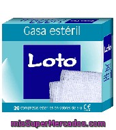 Apósito Gasa Algodón 20 X 20 Cms Loto Caja 20 Uds