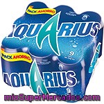 Aquarius Bebida Isotónica Sabor Limón Pack Ahorro 9 Latas 33 Cl