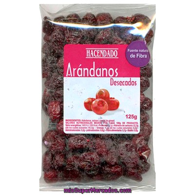 Arandanos Fruta Deshidratada, Hacendado, Paquete 200 G