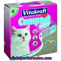 Arena Aglomerante Con Silice Gato Vitakraft, Caja 8 Kg