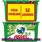 Ariel Detergente Máquina Líquido 3 En 1 Pods Caja 52 Cápsulas