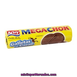 Arluy Megachoc Galletas Al Cacao Rellenas De Crema De Cacao Paquete 500 Gr