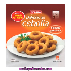 Aros Cebolla Empanada / Delicias Congelados, Fresno, Paquete 400 G