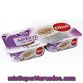 Arroz Con Leche Sin Lactosa Dhul Pack 2x130 G.