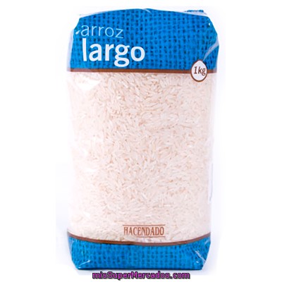 Arroz Largo, Hacendado, Paquete 1 Kg