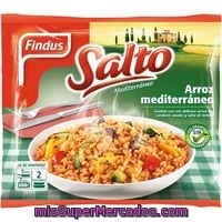 Arroz Mediterráneo,con Berenjena, Pimientos Rojo Y Amarillo, Cebolla Y Calabacín Asados Y Una Sabrosa Salsa De Tomate Salto De Findus 500 Gramos