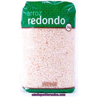 Arroz Redondo, Hacendado, Paquete 1 Kg